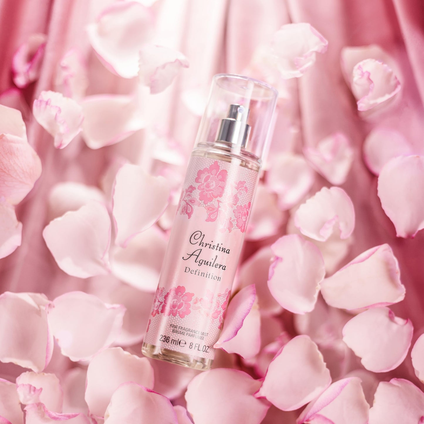 Christina Aguilera - Definition Fine Fragrance Mist, Leichtes Körperparfüm, mit Mandarine und Amber, Blumen- und Zitrusnoten, Erfrischender Duft, Ideal für den Sommer, Parfüm für Damen - 236 ml