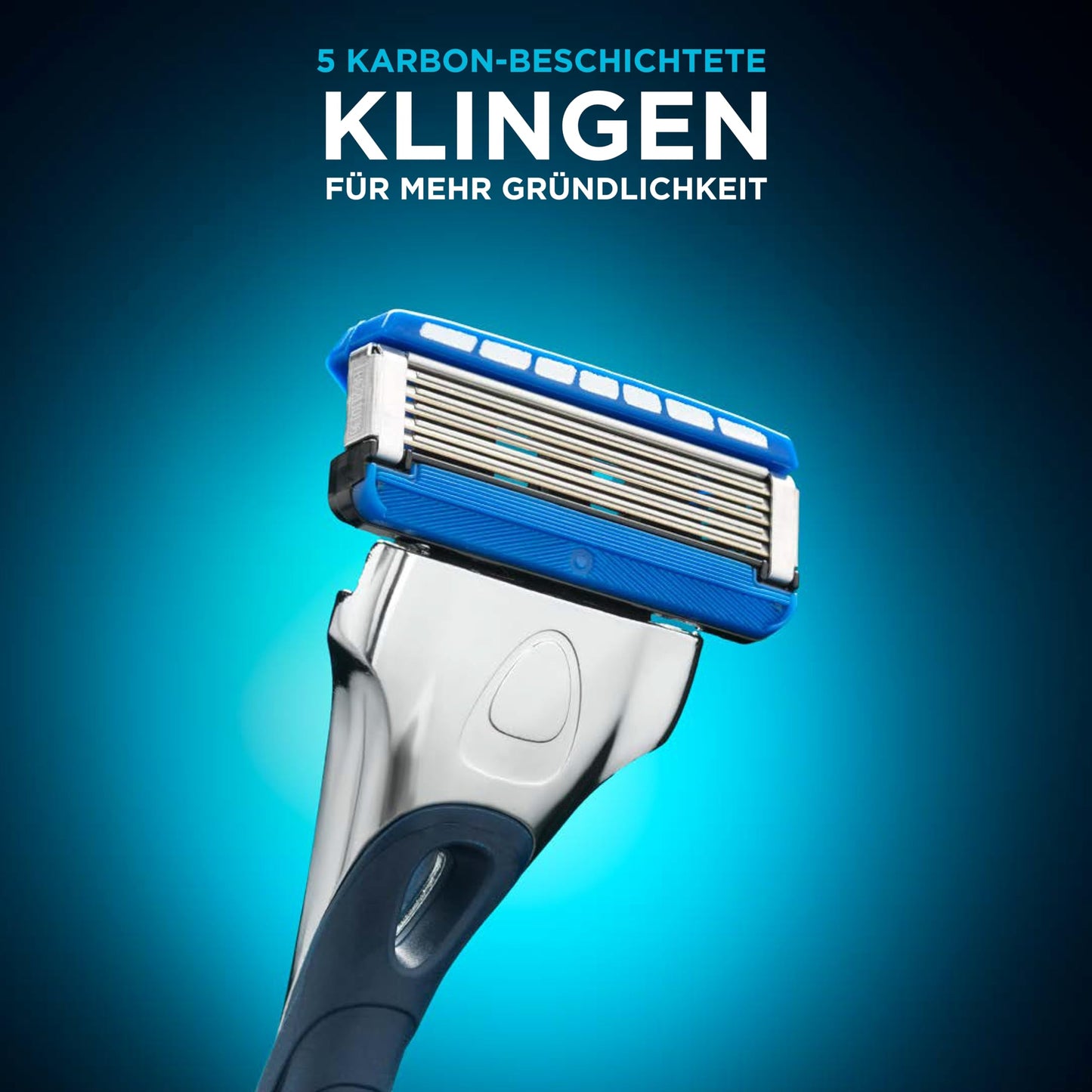 Wilkinson Sword - Hydro 5 Rasierer für Männer, Rasiergriff + 13 Rasierklingen, Feuchtigkeitsspendende Gel-Pools und umklappbarer Trimmer