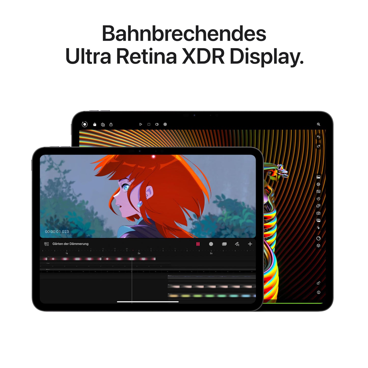 Apple 13" iPad Pro (M4): Ultra Retina XDR Display, 256 GB, 12 MP Querformat Frontkamera/12 MP Rückkamera, LiDAR Scanner, WLAN 6E und 5G Mobilfunk mit eSIM, Face ID, Standardglas – Silber