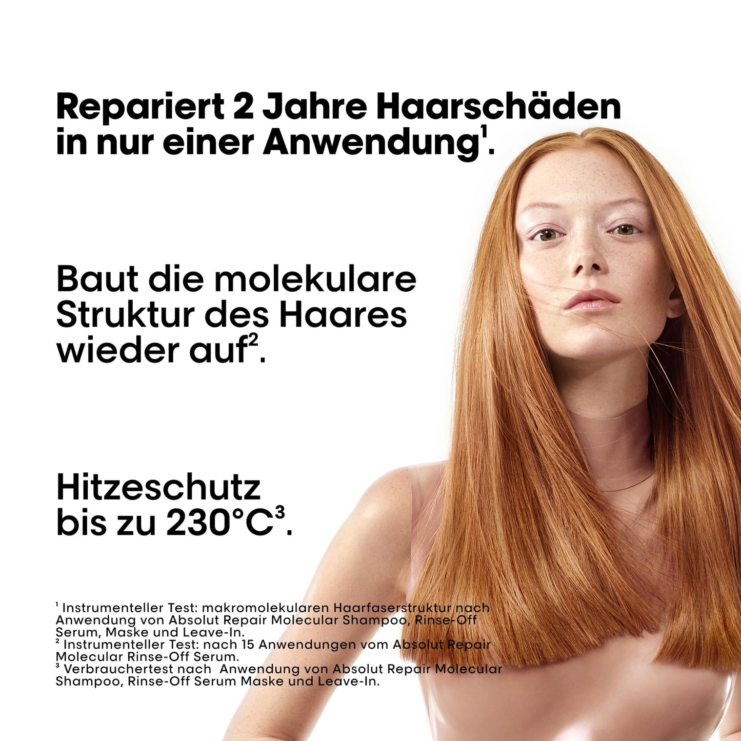 L'Oréal Professionnel Leave-In für strukturgeschädigtes Haar, Zur molekularen Tiefenreparatur, Mit Peptidbondern und 5 Aminosäuren, Serie Expert, Absolut Repair Molecular, 100 ml