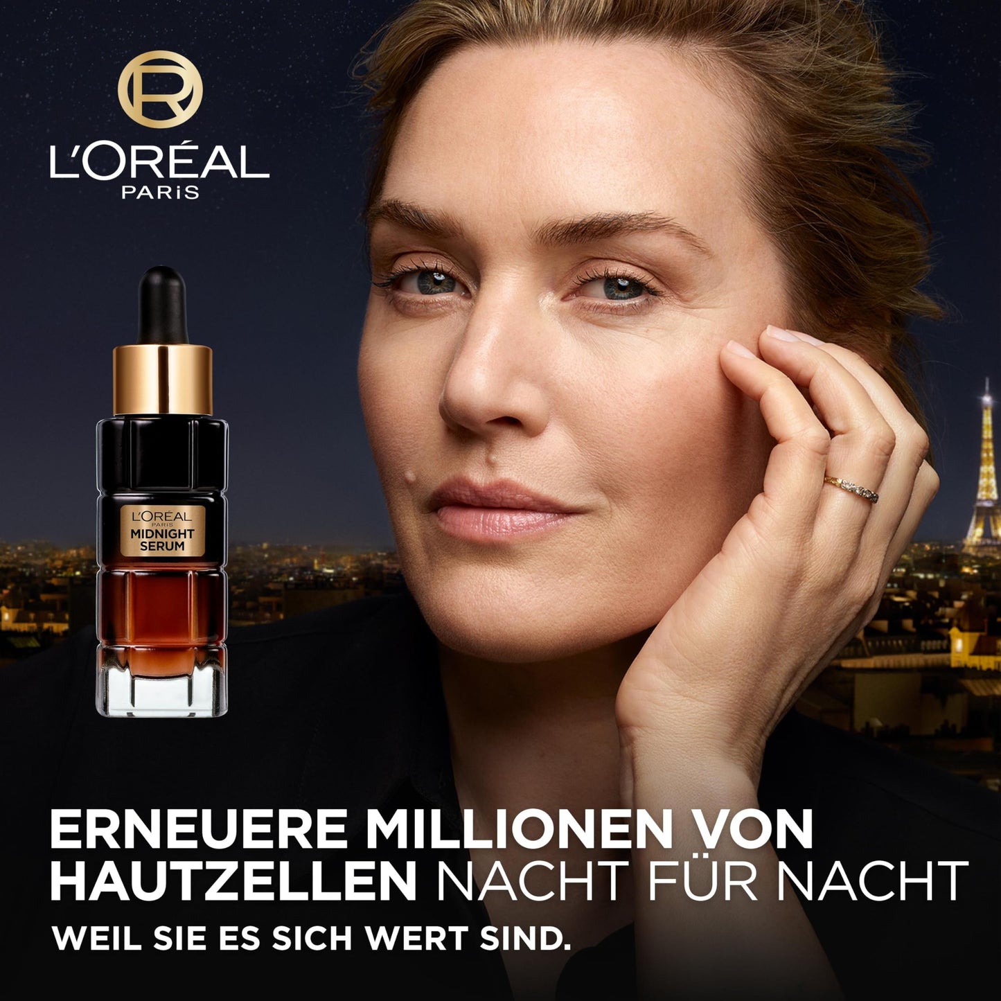 L'Oréal Paris Midnight Serum für Frauen: Zell-Regeneration über Nacht & schützt vor freien Radikalen am Tagfür weniger Falten, glattere und jüngere Haut, Age Perfect Zell Renaissance1x 30ml