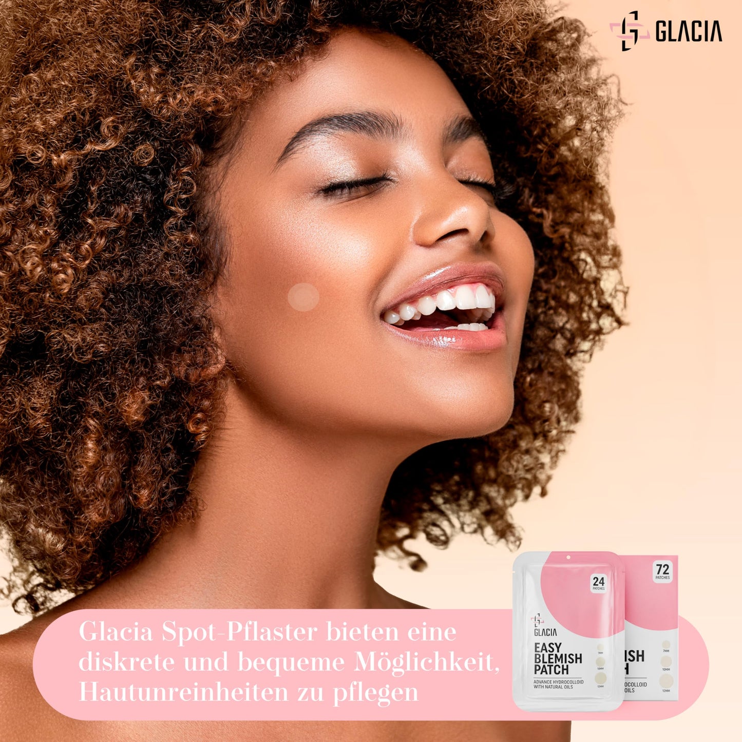 Pickel Patch by Glacia® – 72er Pack Pimple Patches für alle Hauttypen – Hydrokolloid-Pflaster mit natürlichen Ölen wie Teebaum und Calendula für sanfte Hautpflege