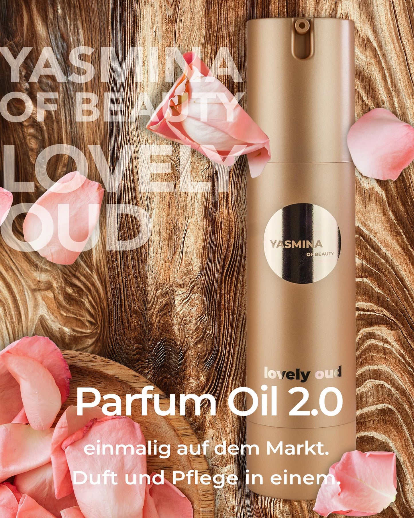 Yasmina of Beauty Lovely Oud Parfum Oil Frauen - Parfum Damen - Intensiver & Eleganter Orient Duft - 100% Alkoholfrei - Pflegende Ätherische Öle